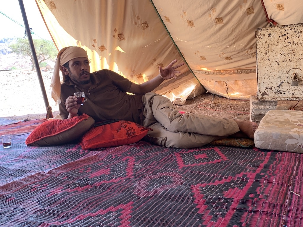 Learning about the Bedouin way of life in Jordan