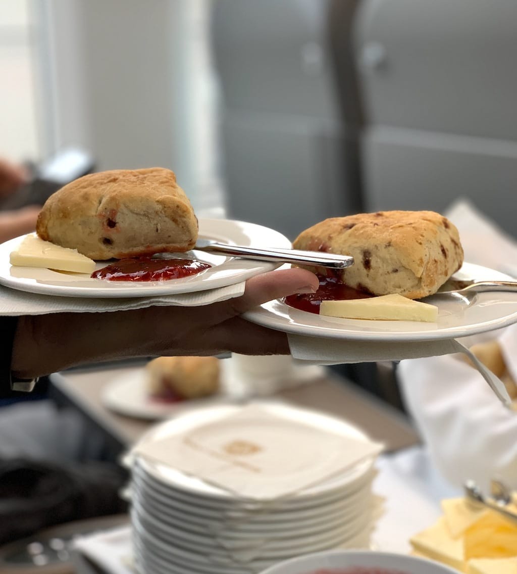 Canadian Rockies by Train serving scones