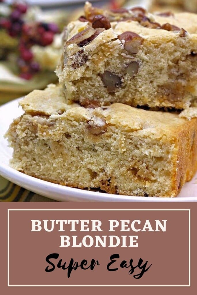 Easy Butter Pecan Cookie Bar Recipe Food Fun Faraway Places