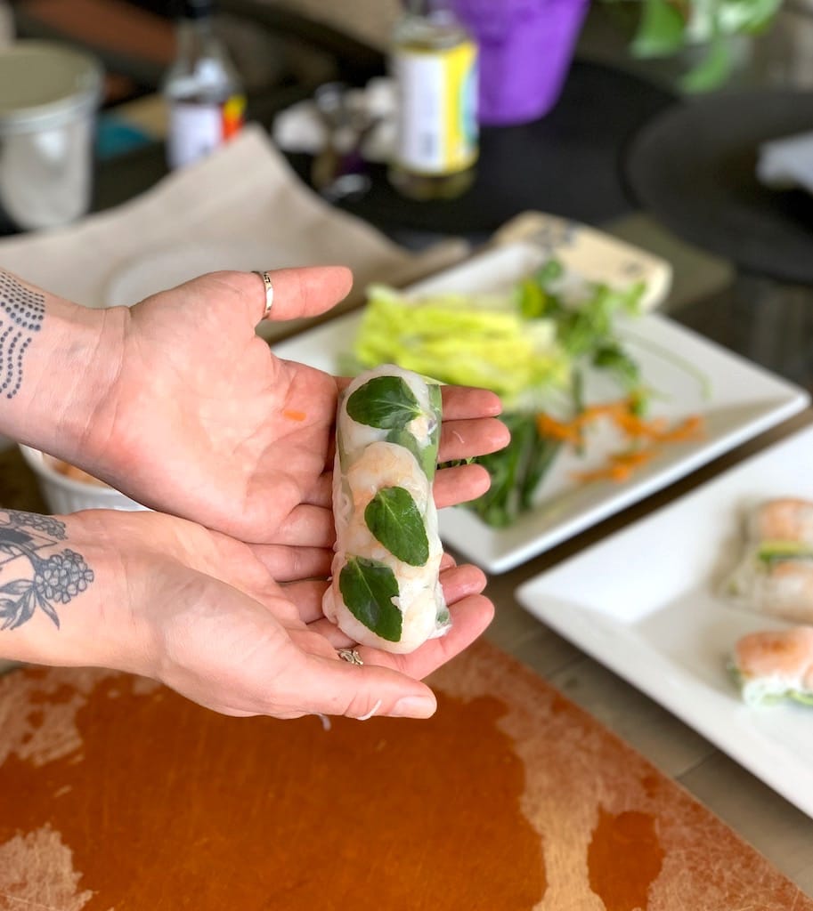 I learned to make Vietnamese shrimp summer rolls when I was in Vietnam last year with Holland America on a 20 day Southeast Asia cruise. It was a magical experience to say the least!