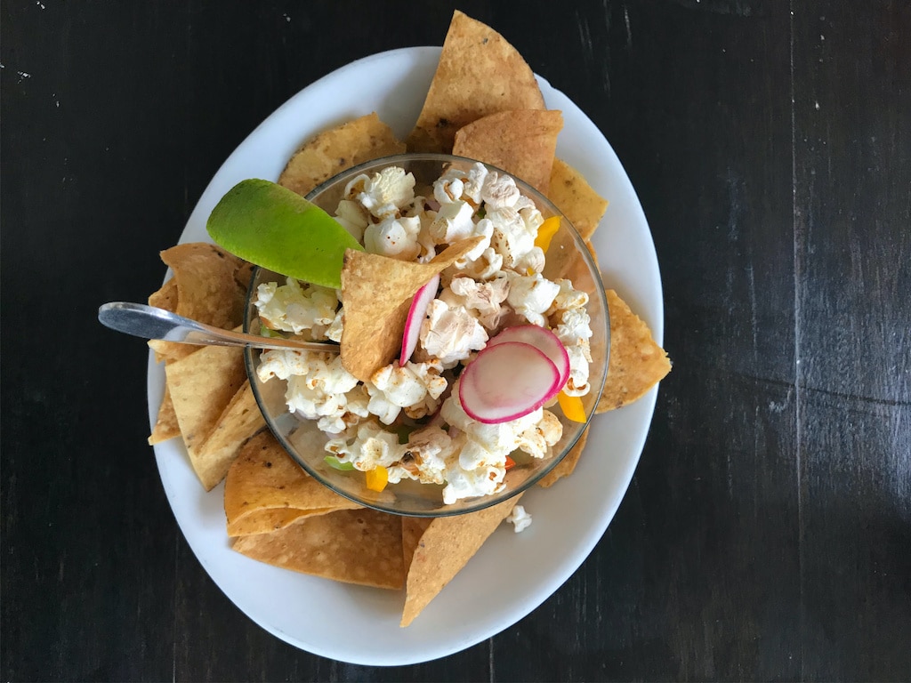 popcorn ceviche