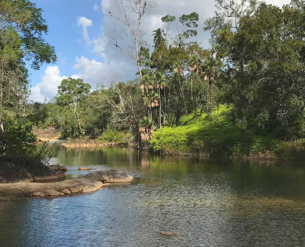 Belize river at Blancaneaux Lodge