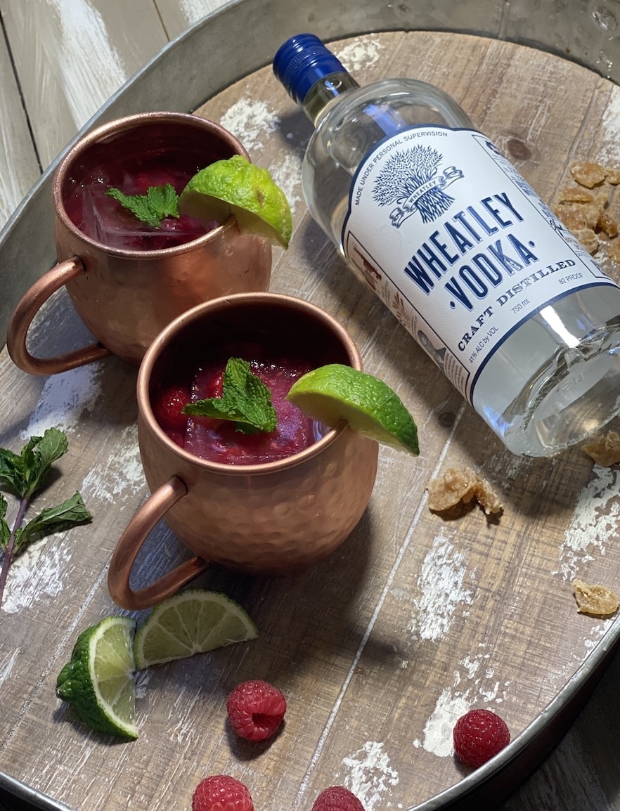 Raspberry Moscow Mule Cocktail