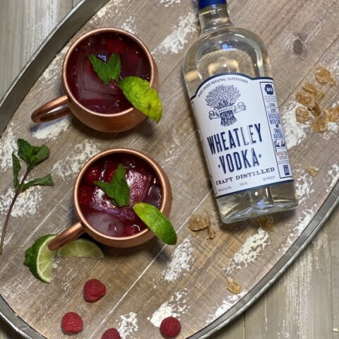 raspberry Moscow Mule cocktail