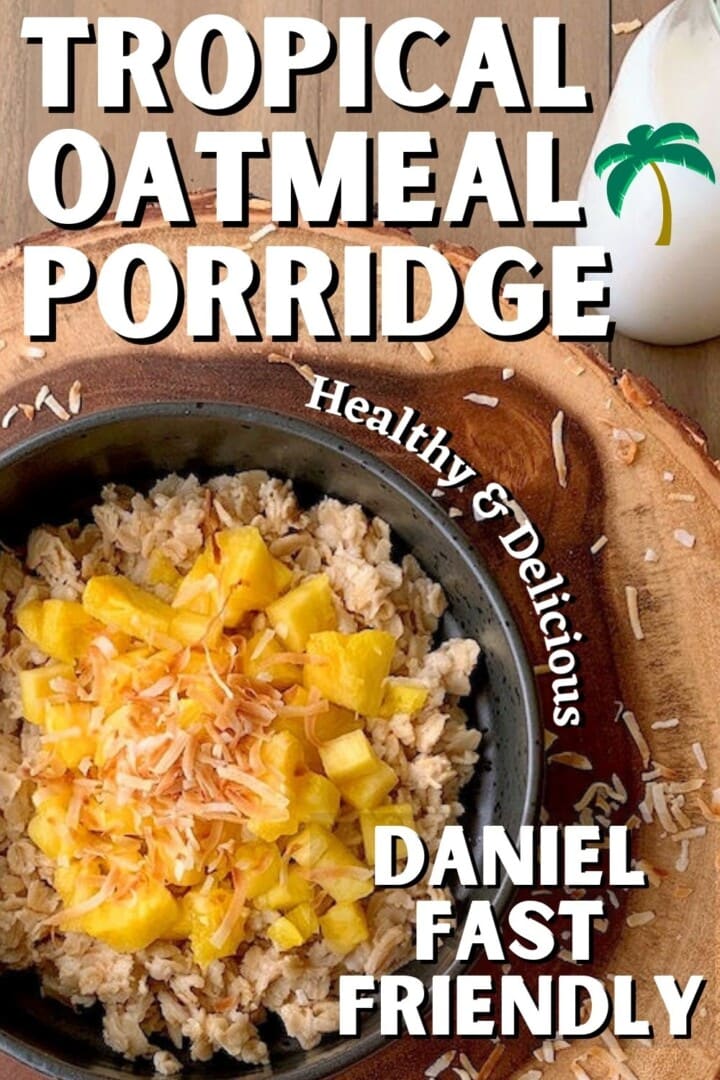 oatmeal porridge with pineapple and coconut