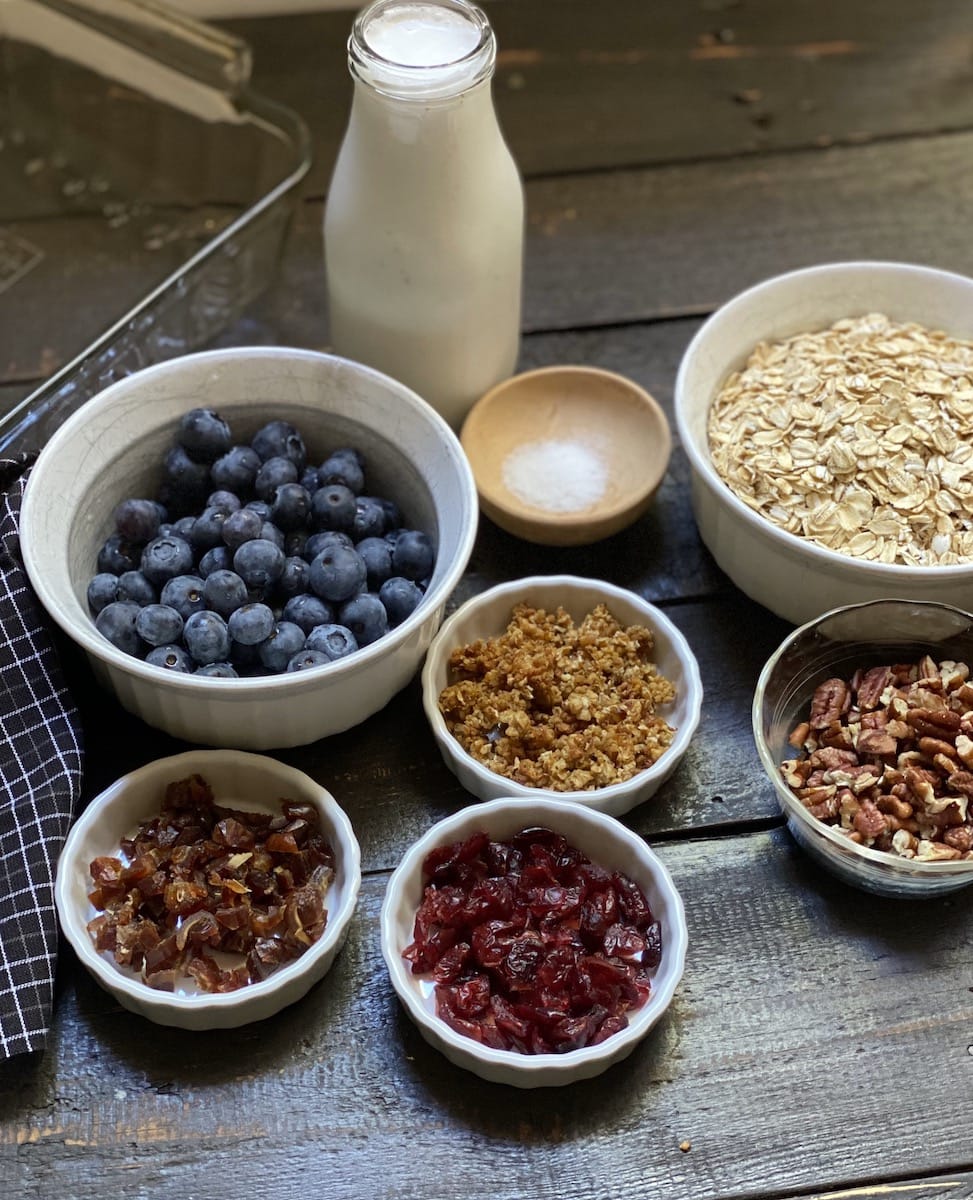 ingredients for oatmeal 