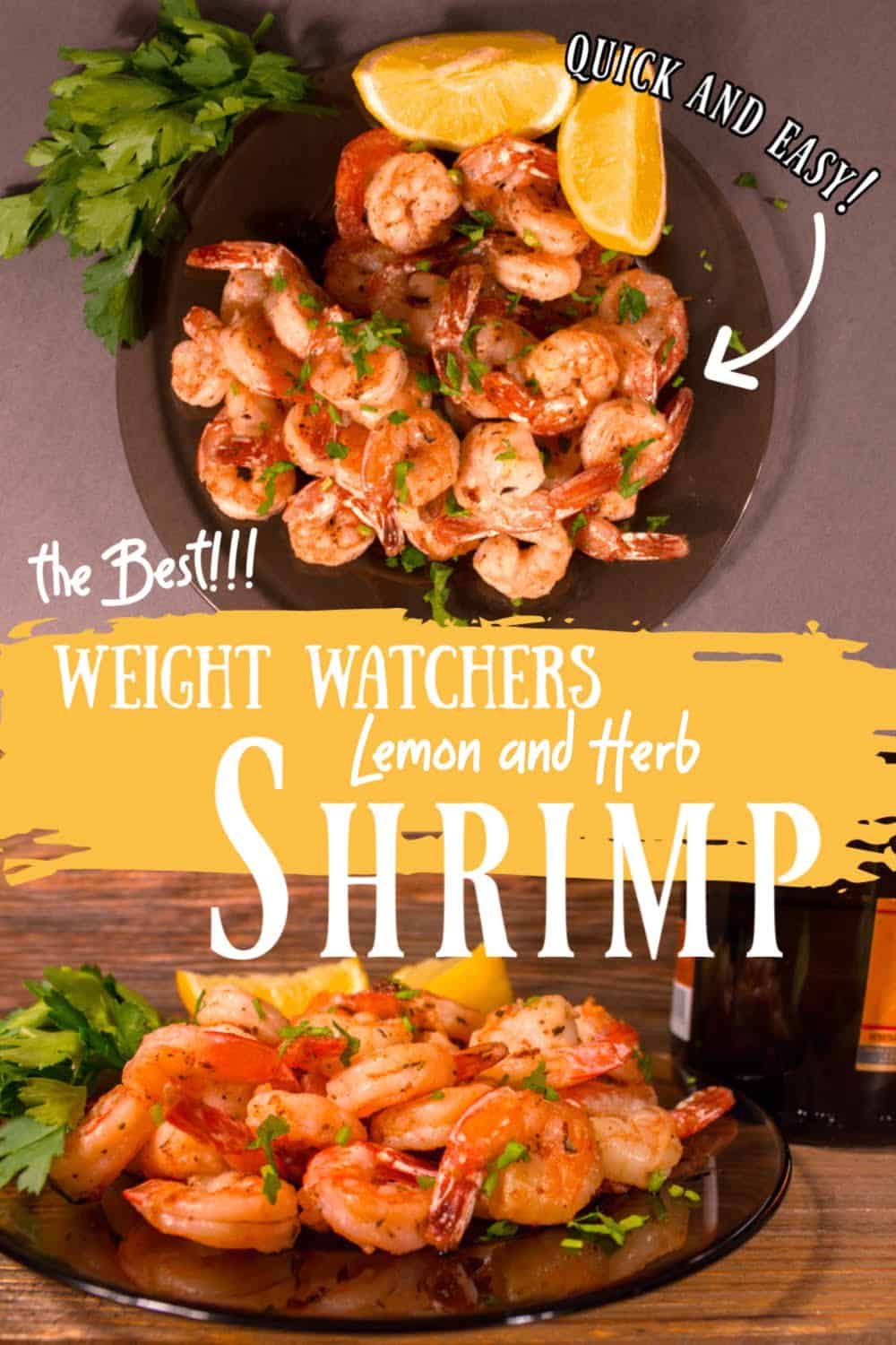 Shrimp with lemons and parsley for Pinterest.