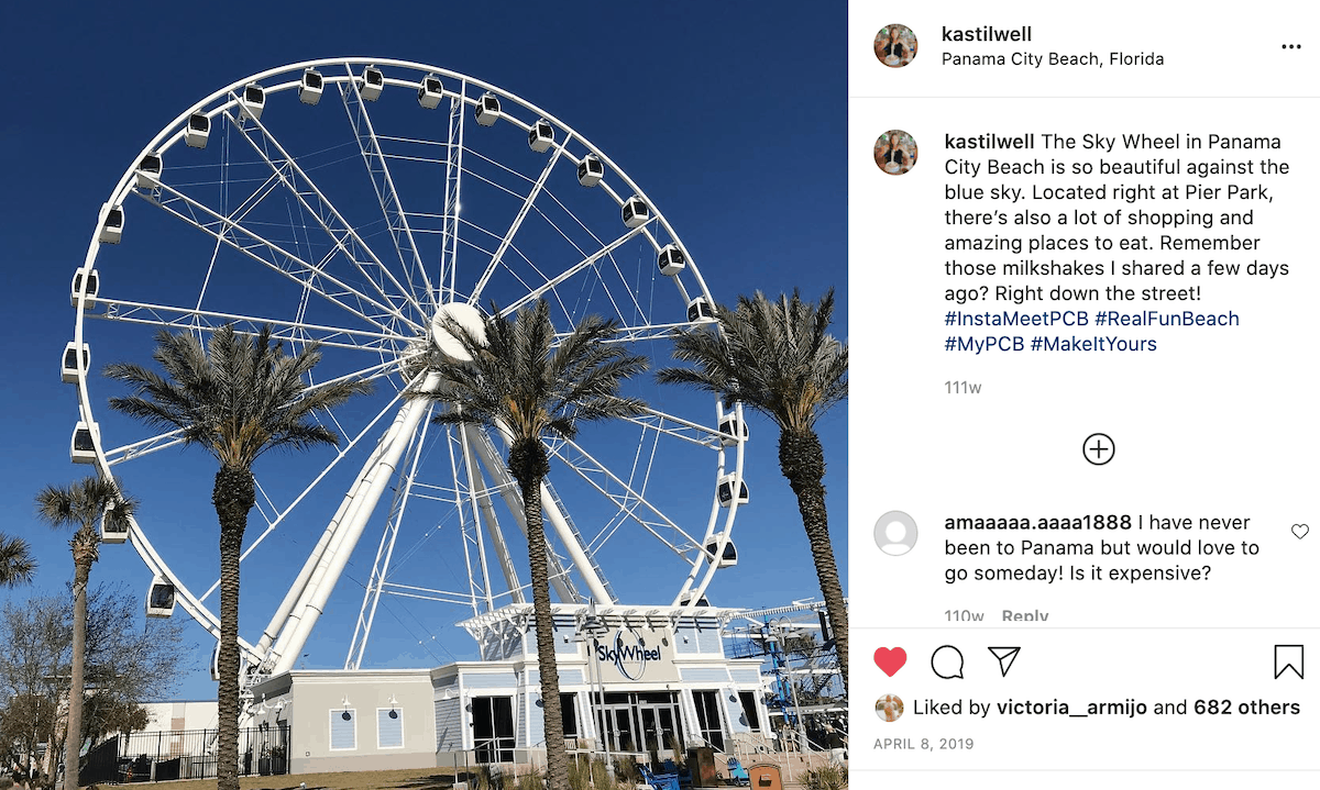 The SkyWheel at the Pier in Panama City Beach. 