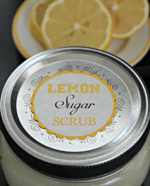 Lemon sugar scrub.