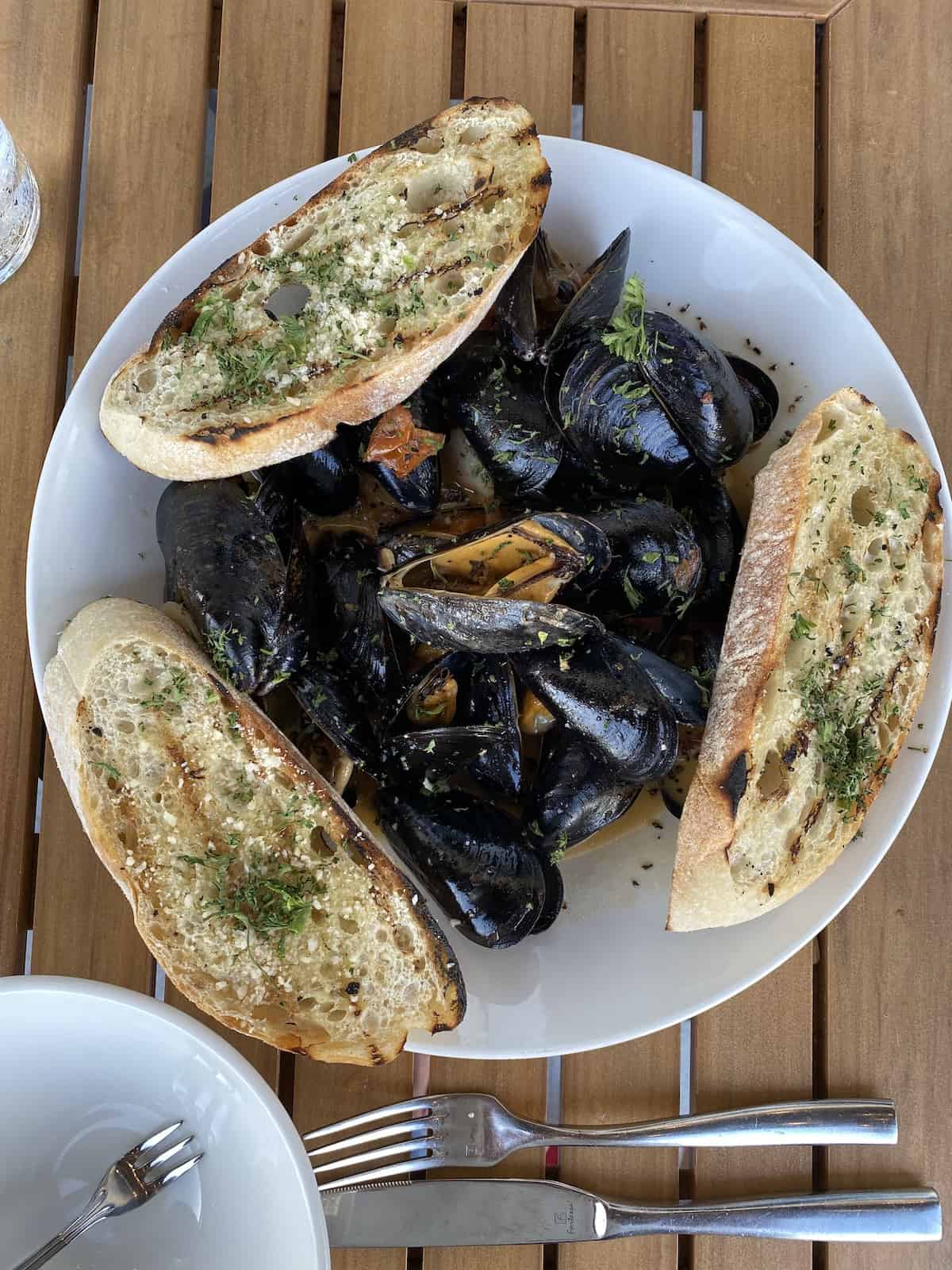 Mussels at Libby's Bradenton restaurant.