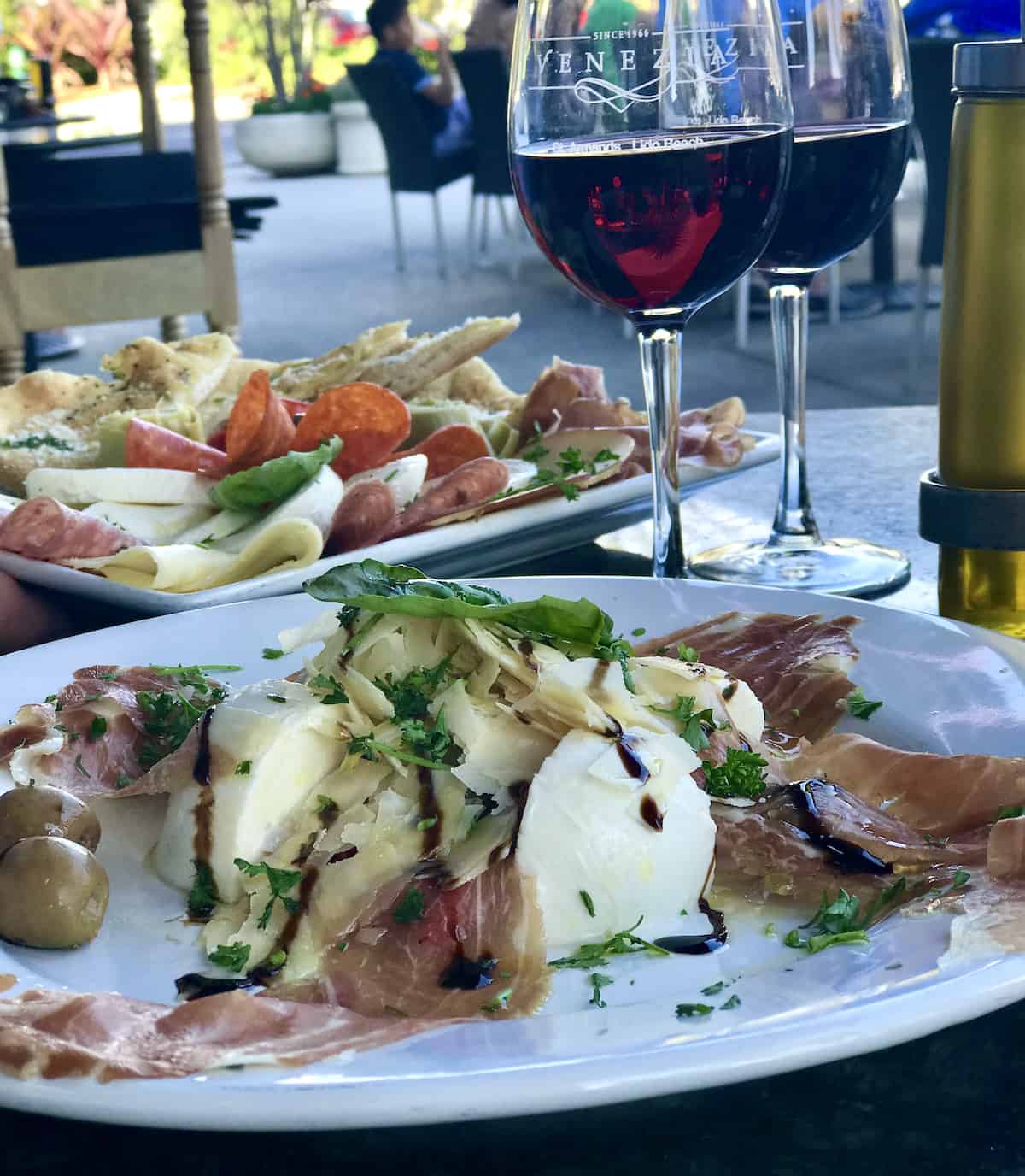 Italian appetizers at Venezio restaurant.