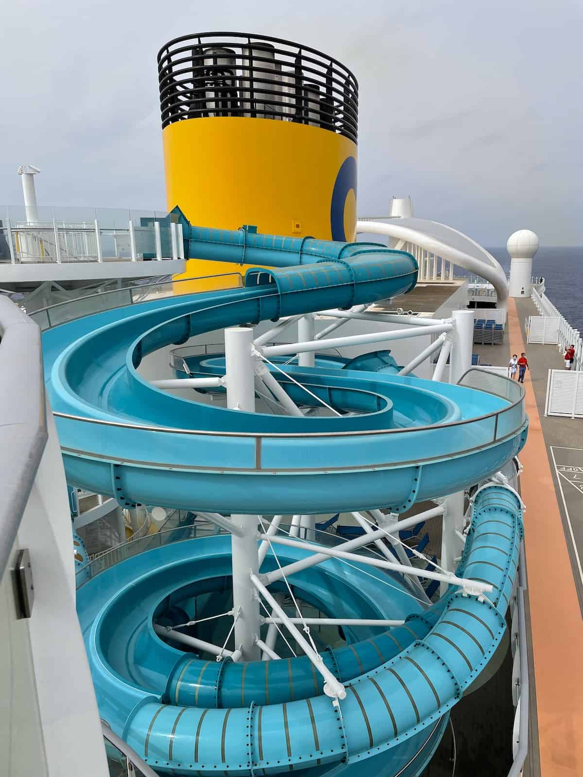 Water slide on a cruise ship.