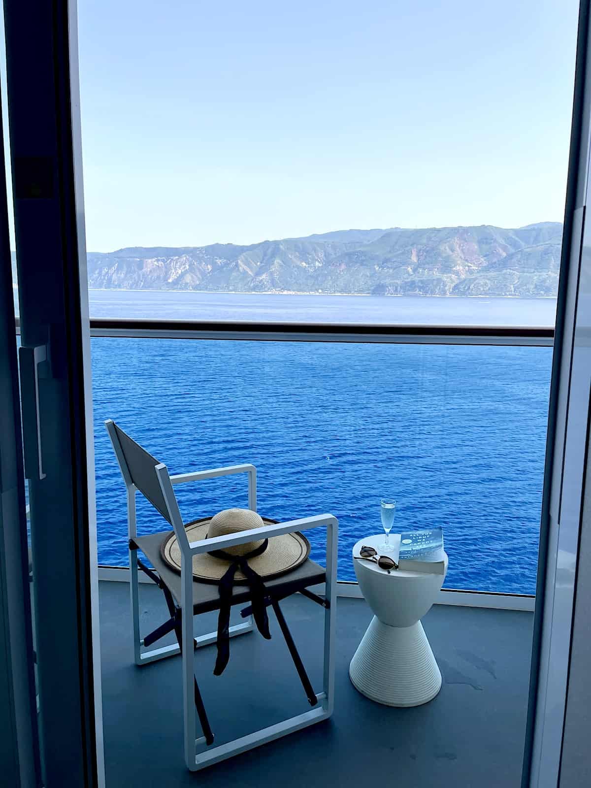 View from balcony on Costa Smeralda.