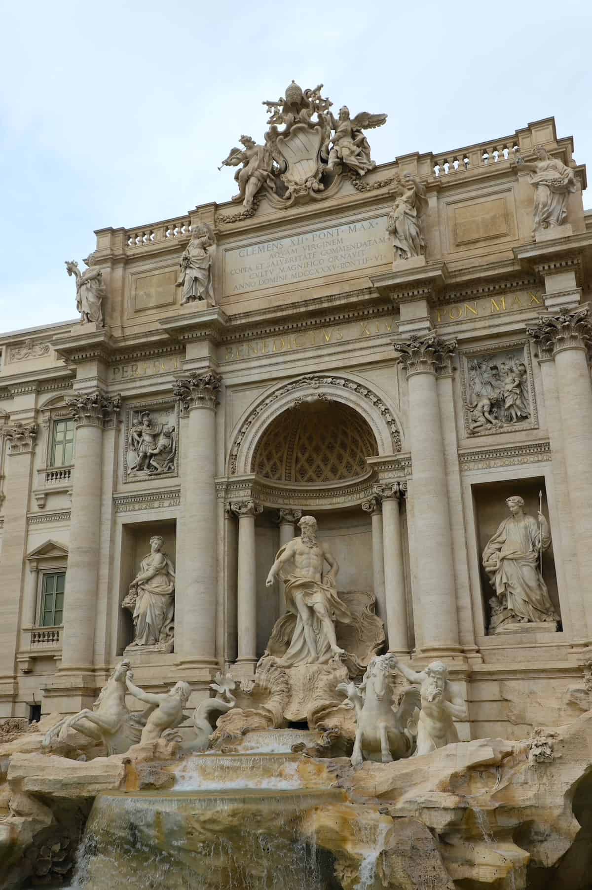 Trevi Fountain in Rome Italy.