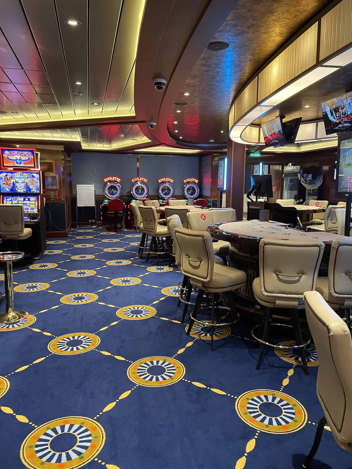 Casino on Costa Smeralda Cruise Ship.