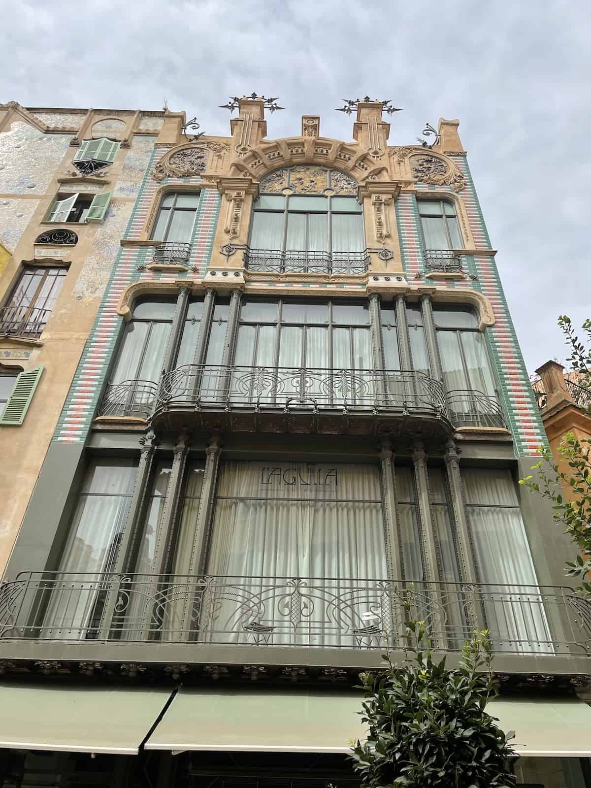 L'Aguila, historic building in Palma de Mallorca.