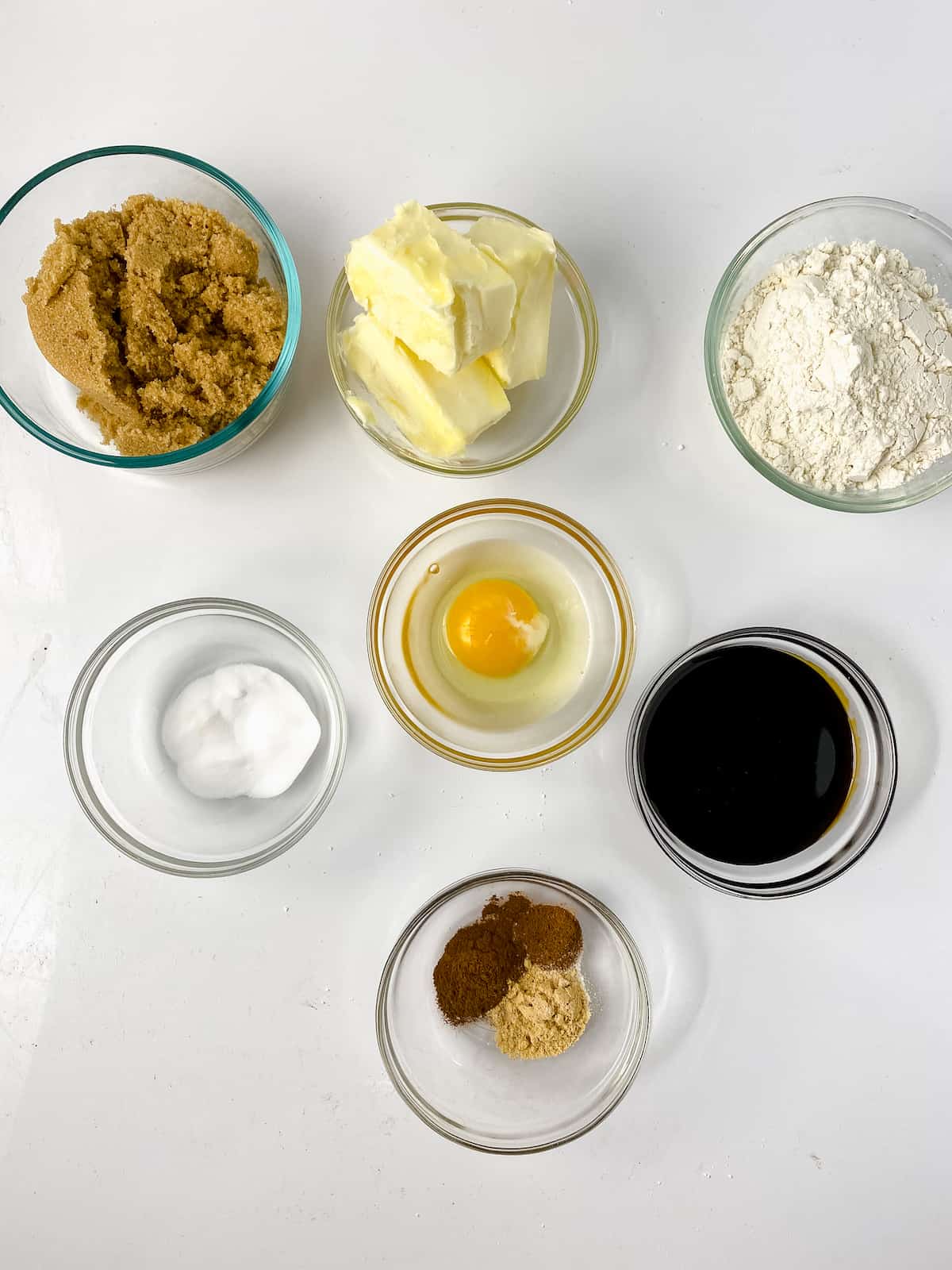 Ingredients for cookies.
