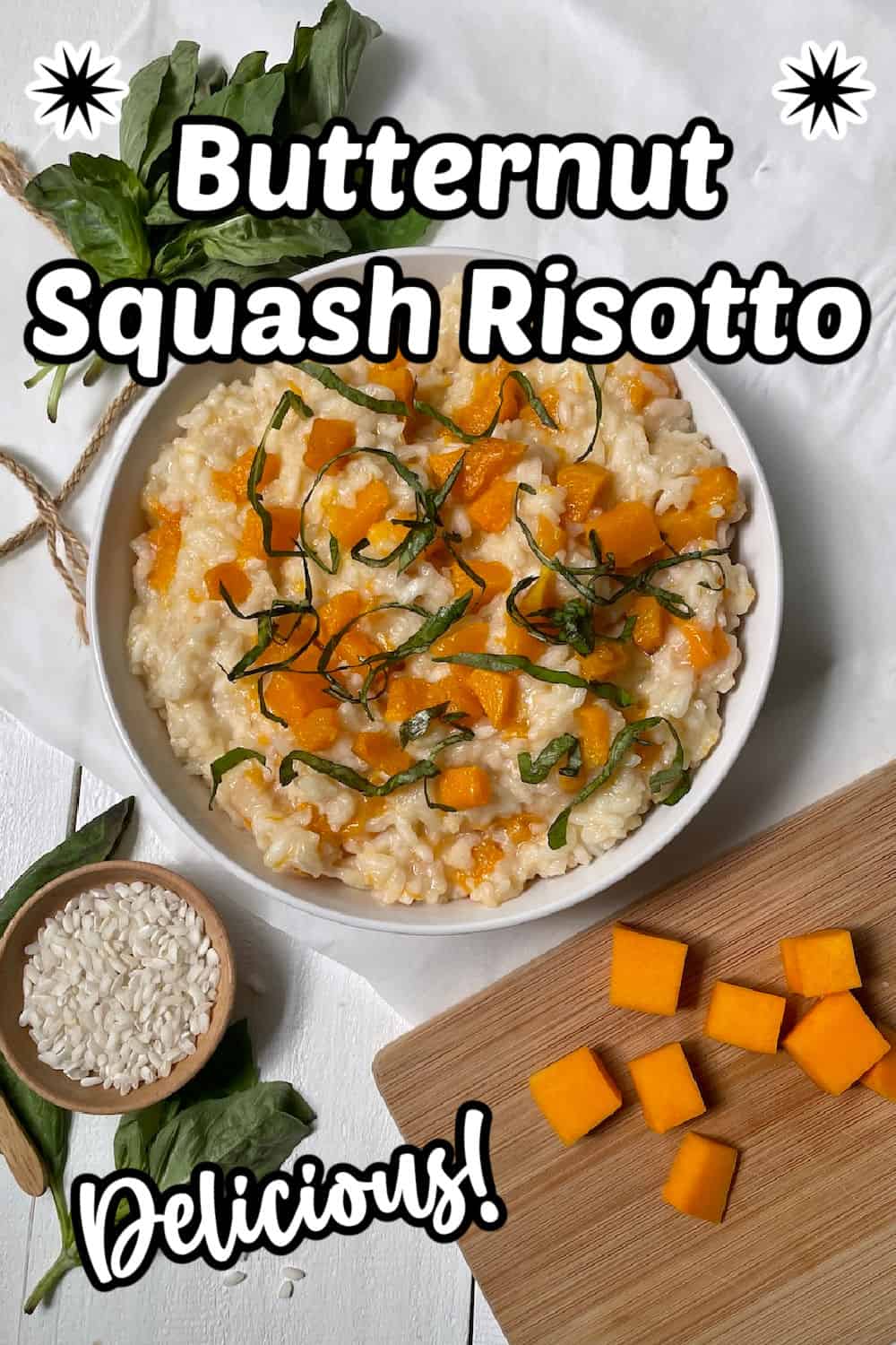 Vegan Butternut Squash Risotto - Food Fun & Faraway Places