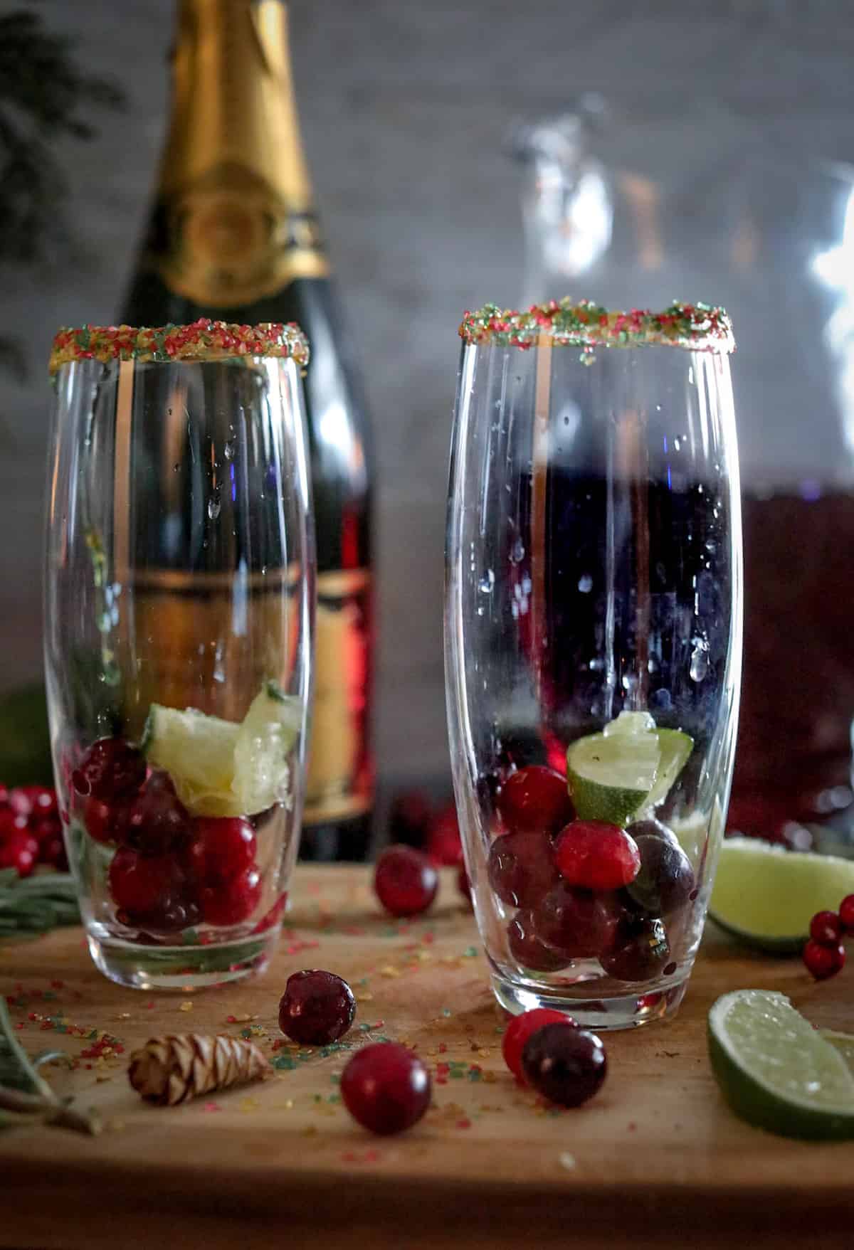 Fresh Cranberry Prosecco Mimosa - Amee's Savory Dish