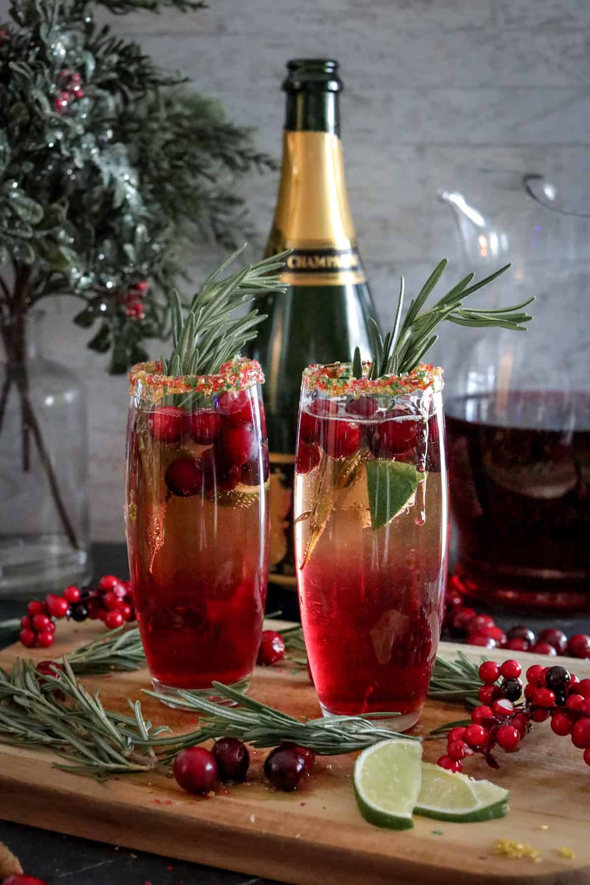 Holiday Orange Cranberry Mimosa Recipe