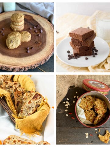 Collage of Weight Watchers desserts