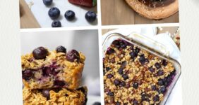Creative oatmeal recipes in a collage for Pinterest.