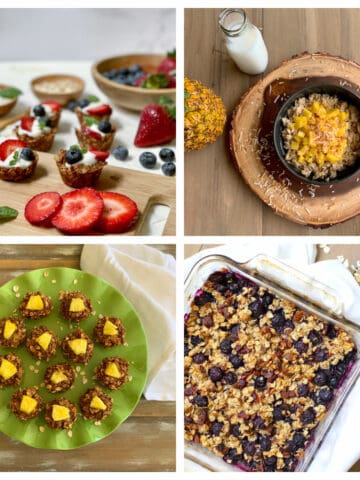 Breakfast recipes for the Daniel Fast collage.