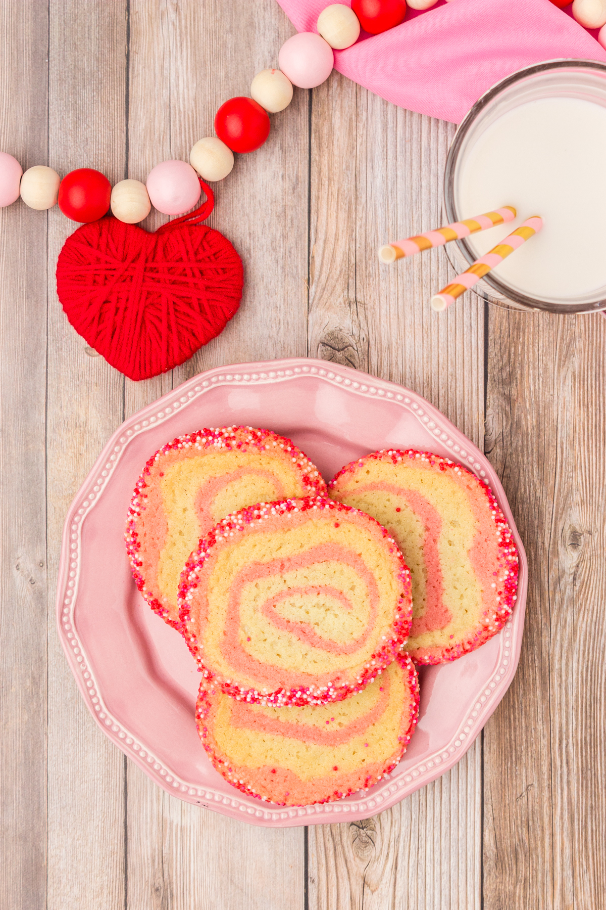 Pretty Pinwheel Cookie recipe for Valentine’s Day!