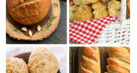 Collage of breads.