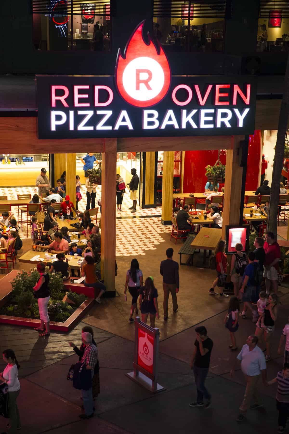 Red Oven Pizza restaurant in CityWalk Orlando Florida.