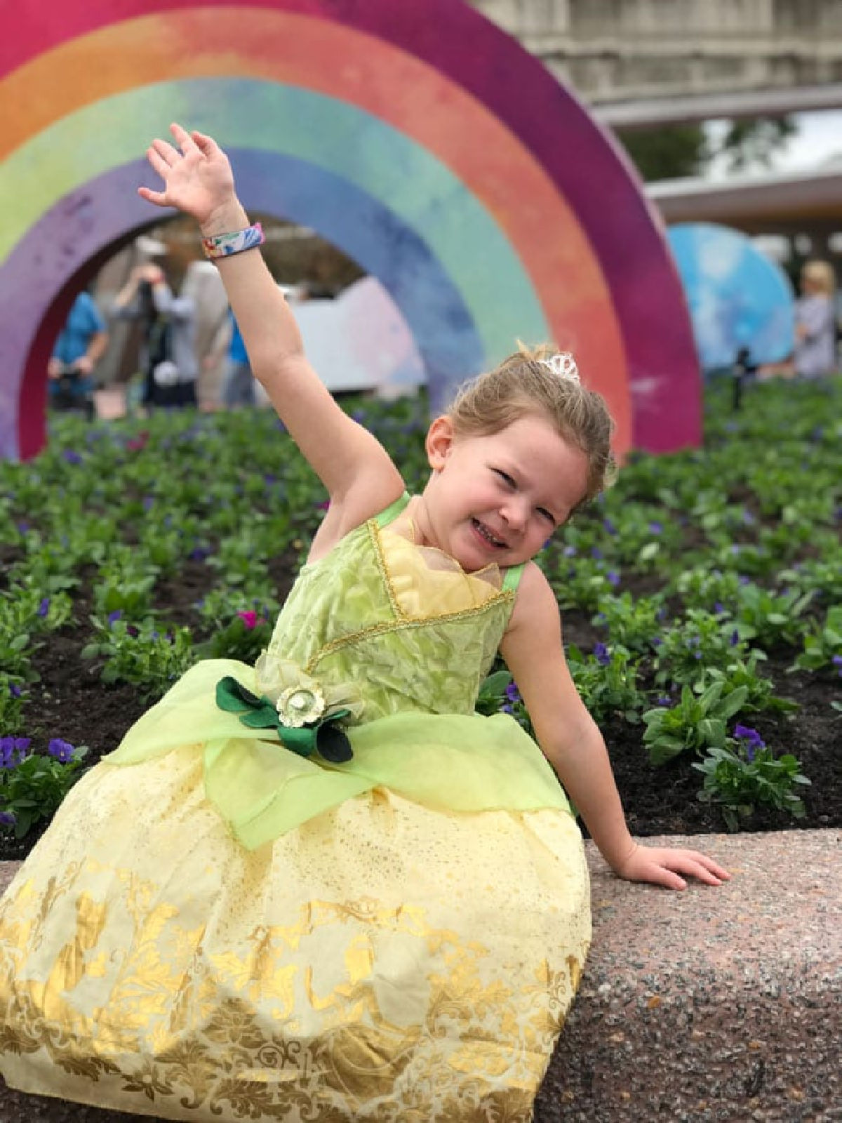 Young girl at Epcot Festival of the Arts 2022.