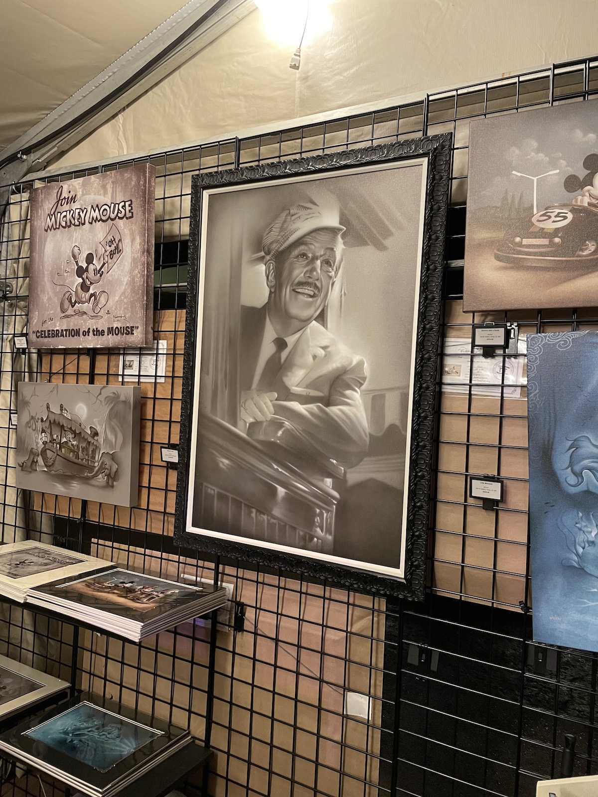 Disney art at Epcot Festival of the Arts 2022.