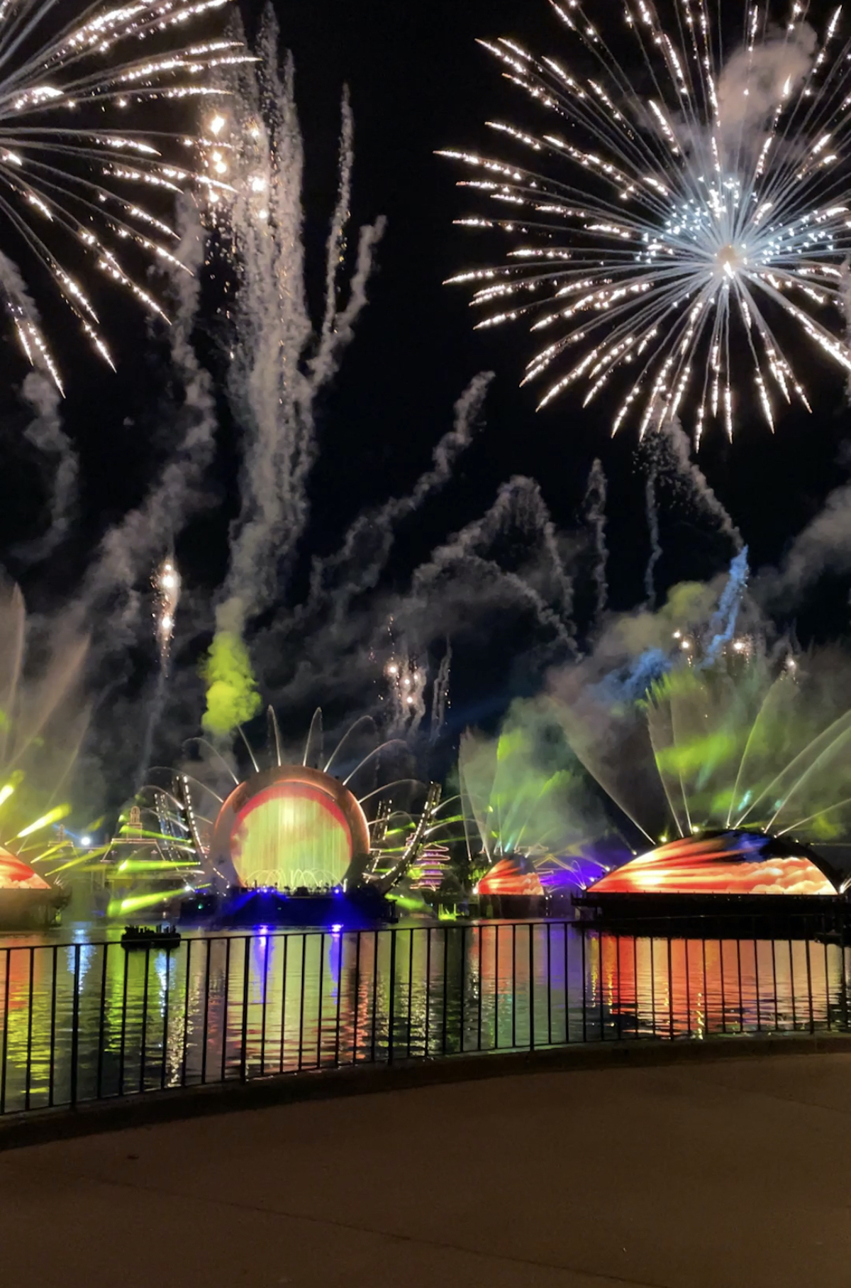 Harmonious fireworks show at epcot.