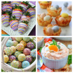 Collage of Easter desserts