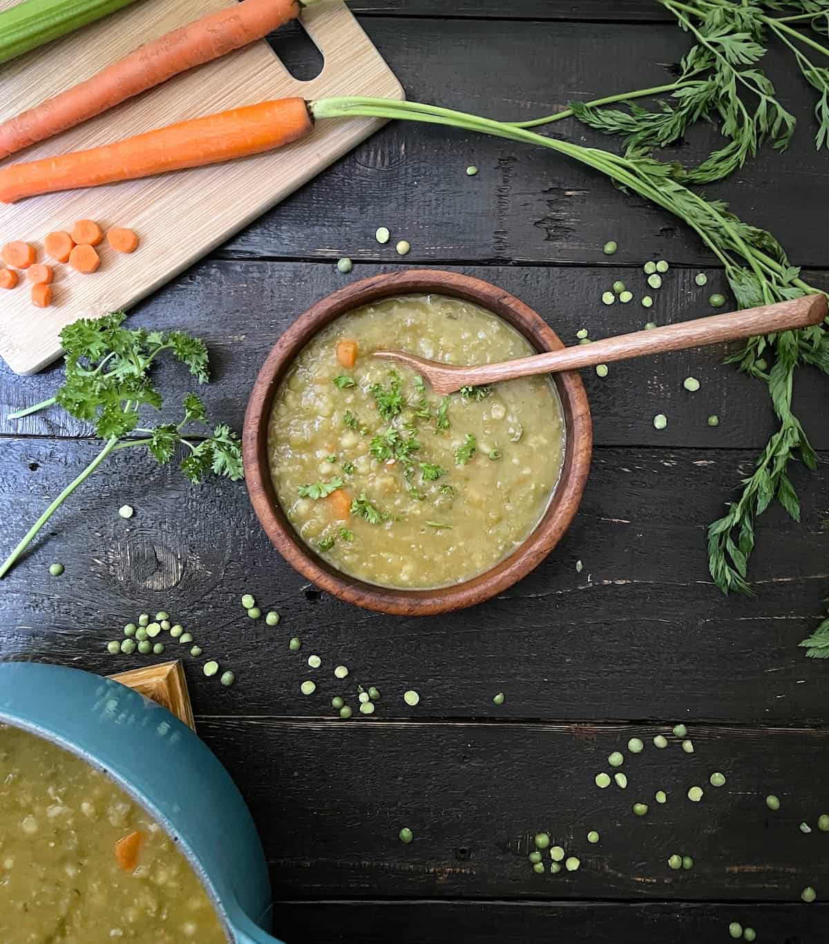 Delicious Vegan Smashed Pea Soup