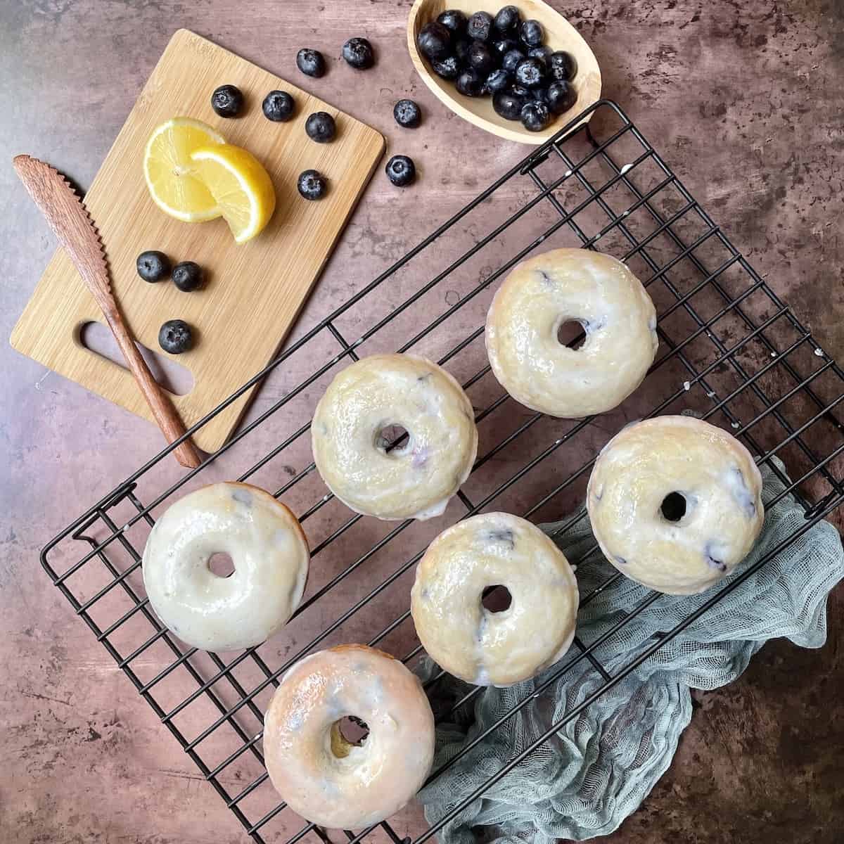Baked Blueberry Cake Donut Recipe