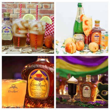 Crown Royal Cocktails in a collage.
