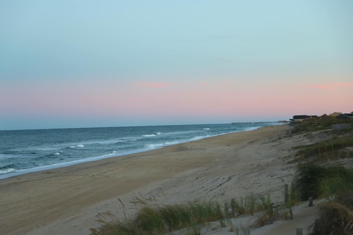 Sunset in the outer banks of North Carolina.