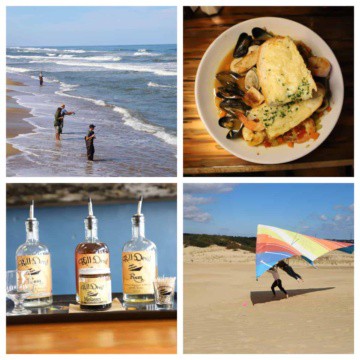 Collage of things to do in North Carolina.