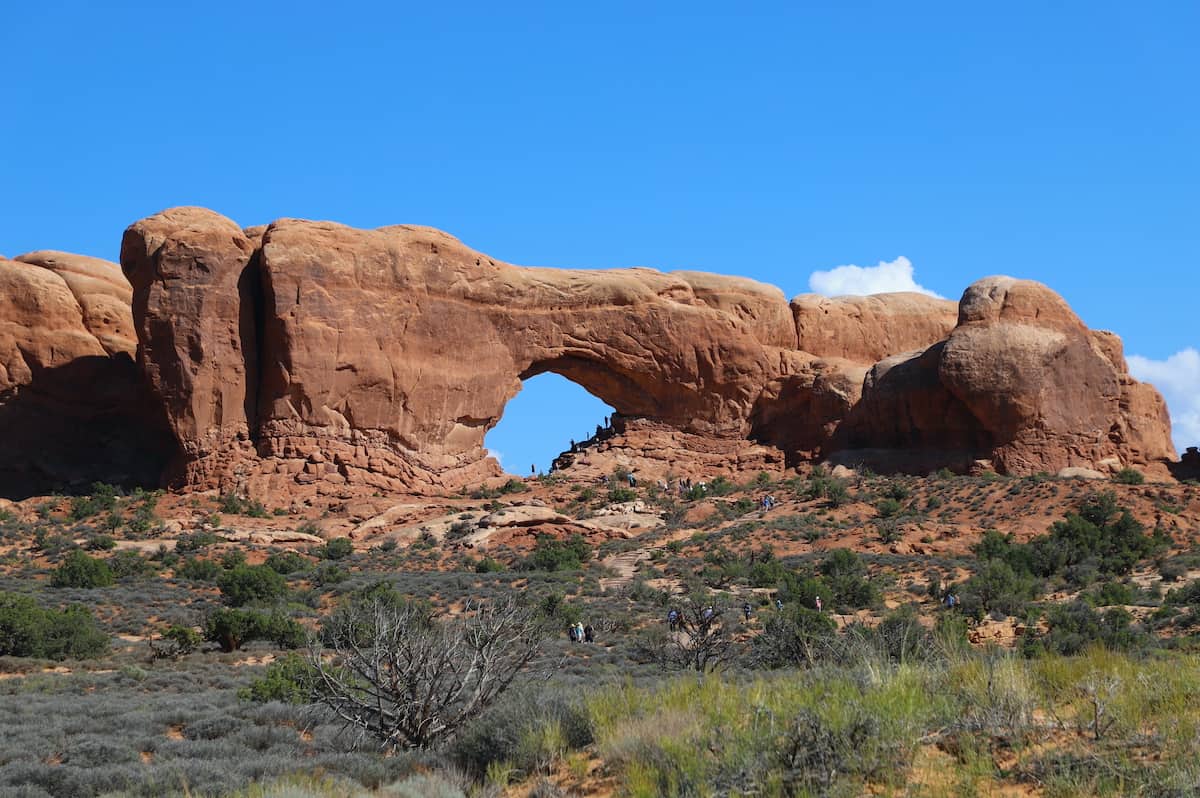 Rock formation at Arches National Park.