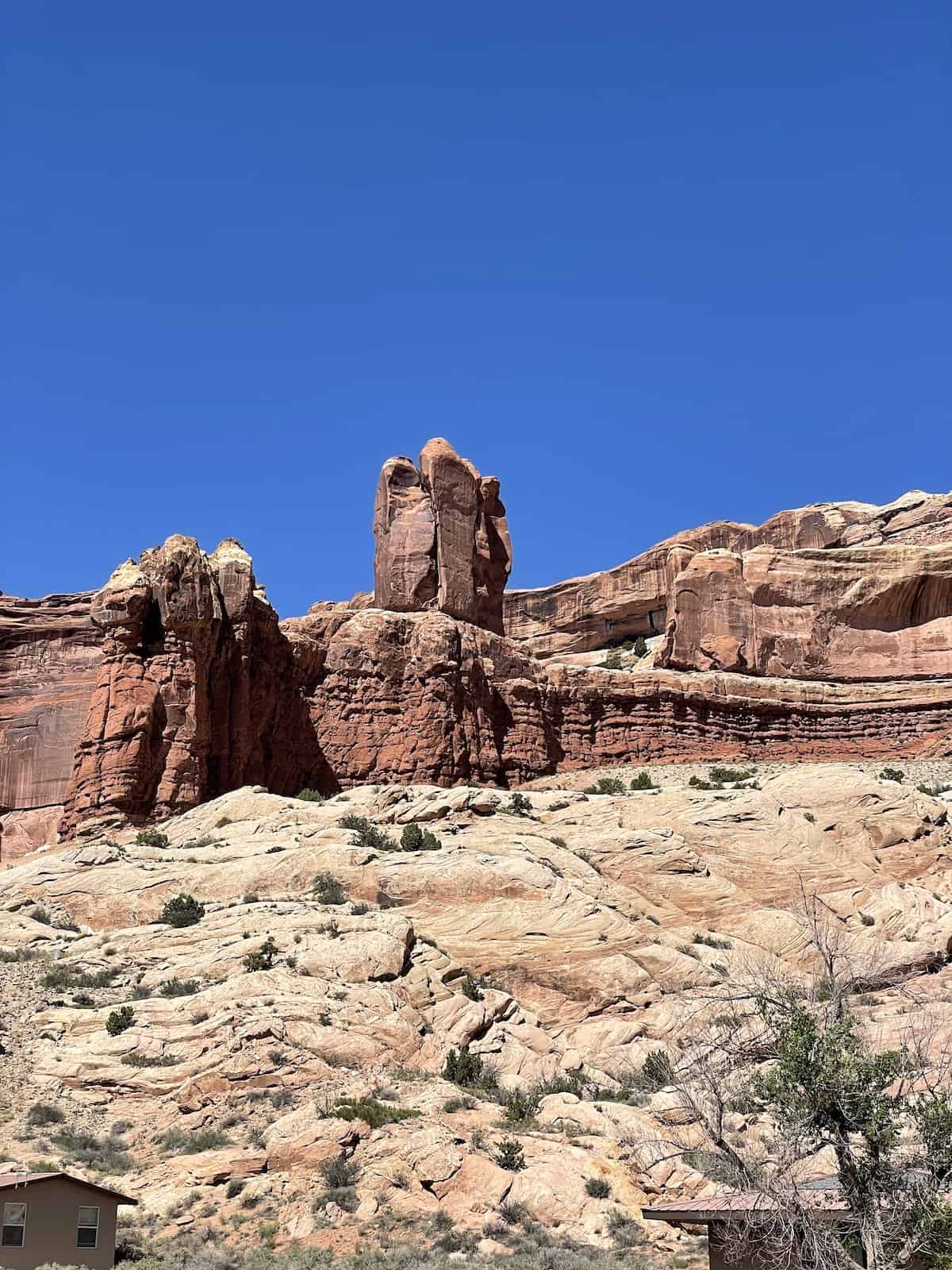 Rock formation at Arches National Park.