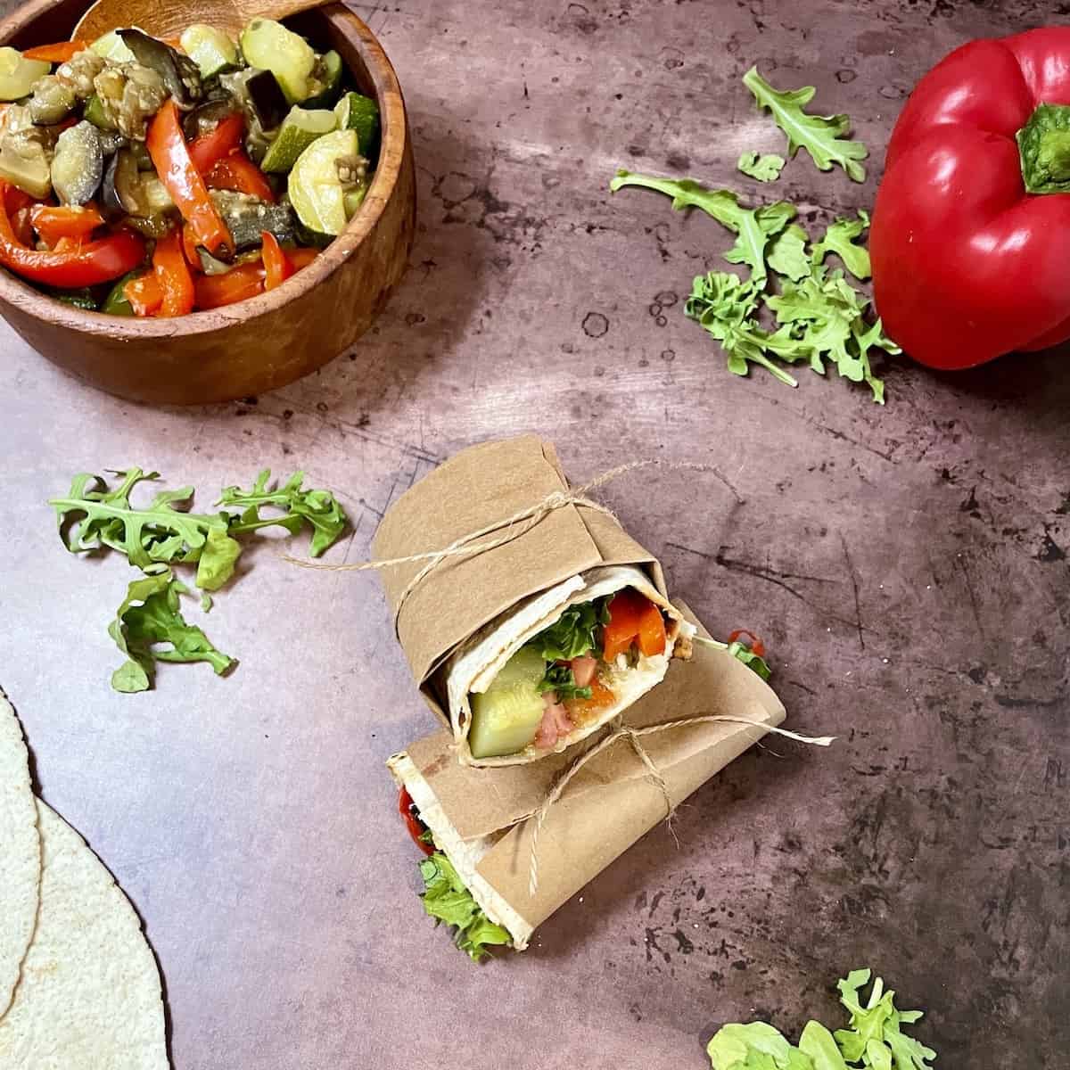 Veggie Wrap Recipe - Culinary Hill