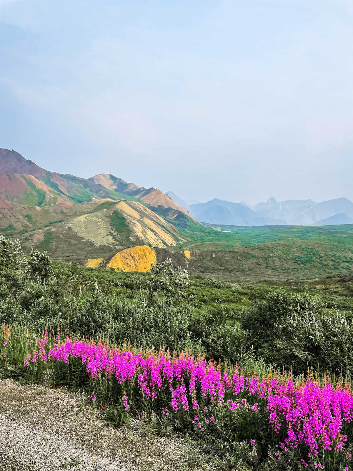 View of mountains.