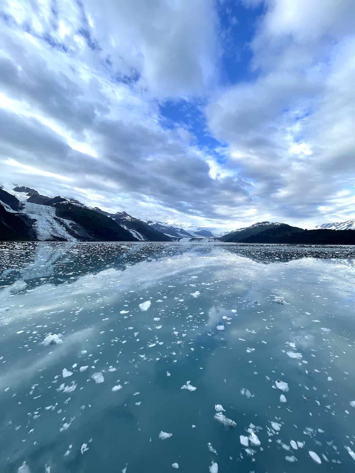 View of glacier at College Fjords.