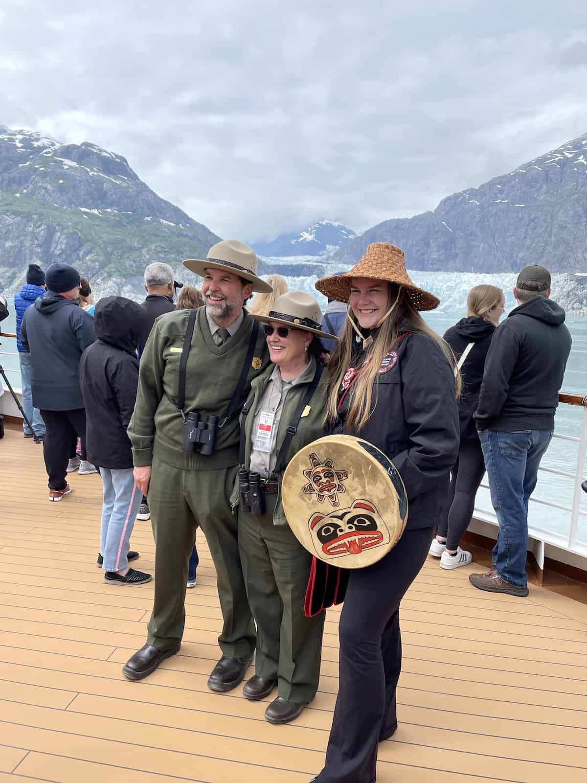 National Park Rangers on ship.