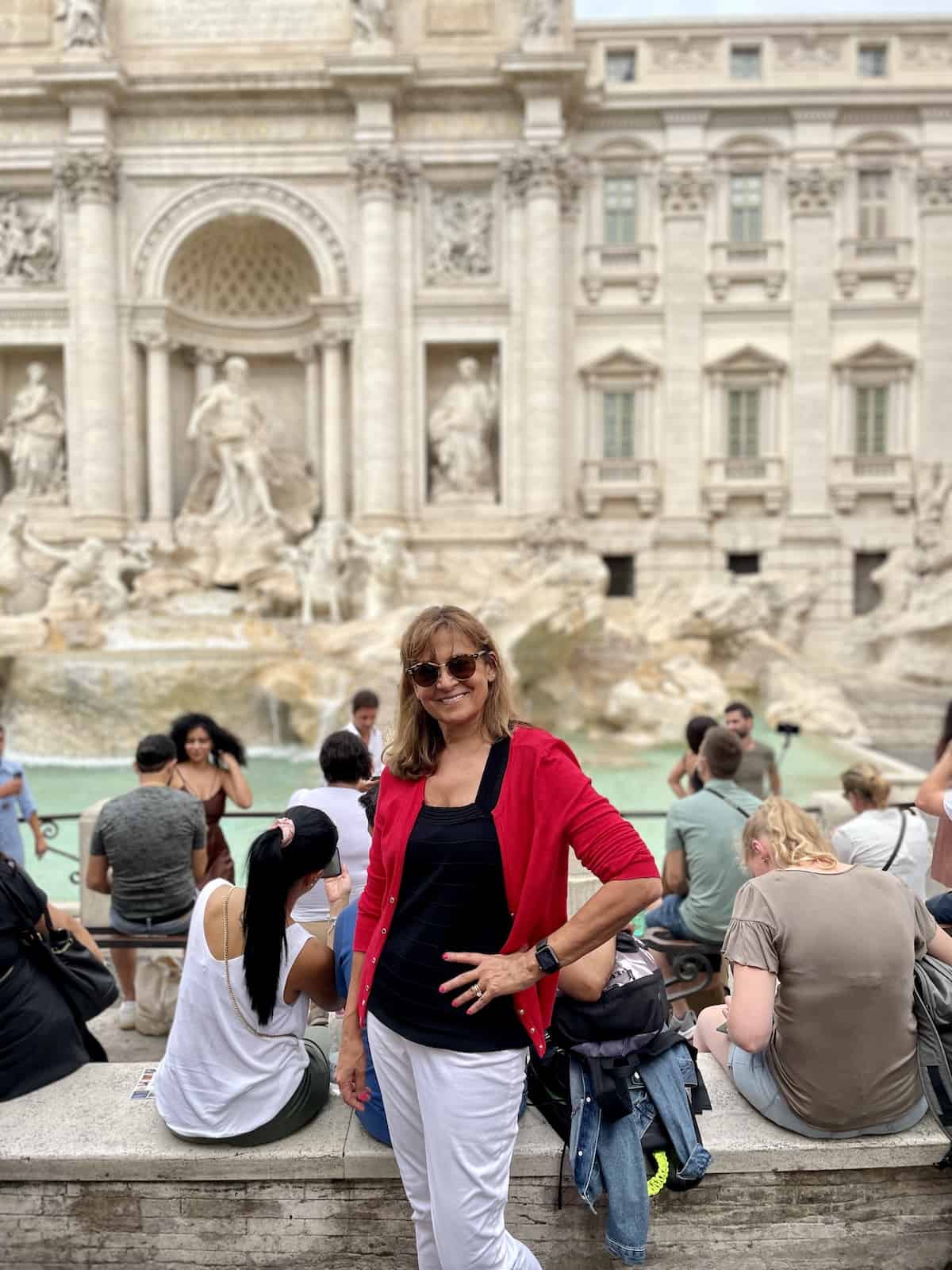 Kelly at Trevi Fountain