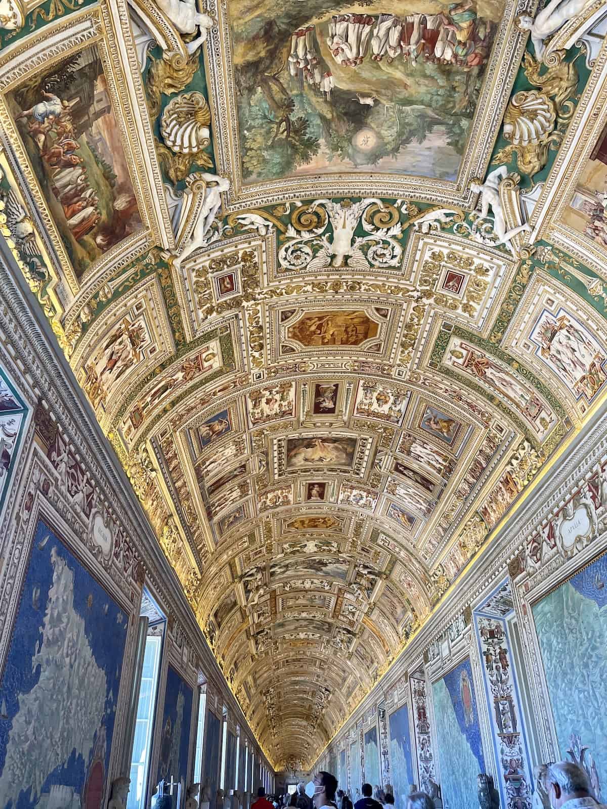 Decorative ceiling at Vatican.