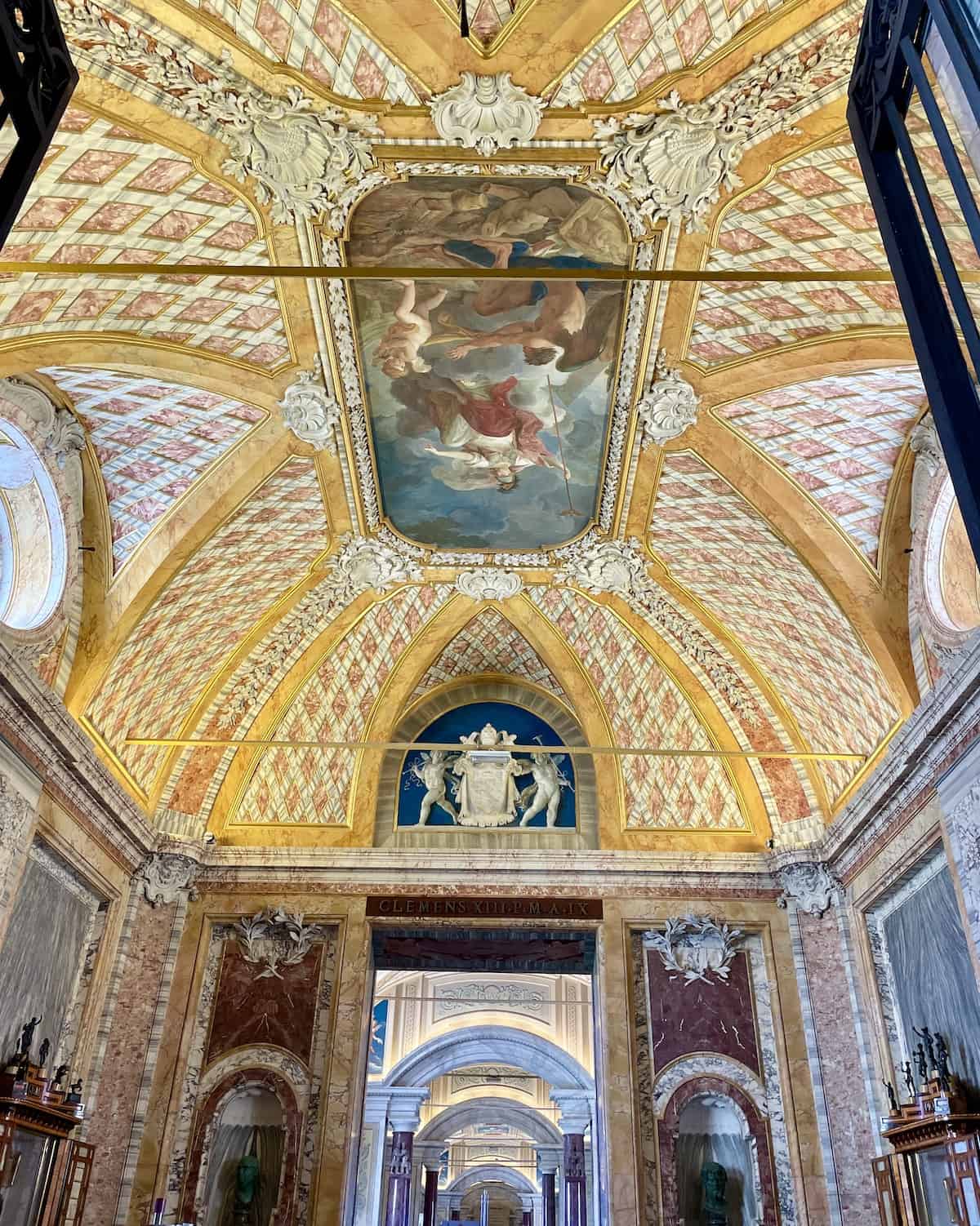 Decorative ceiling at Vatican.