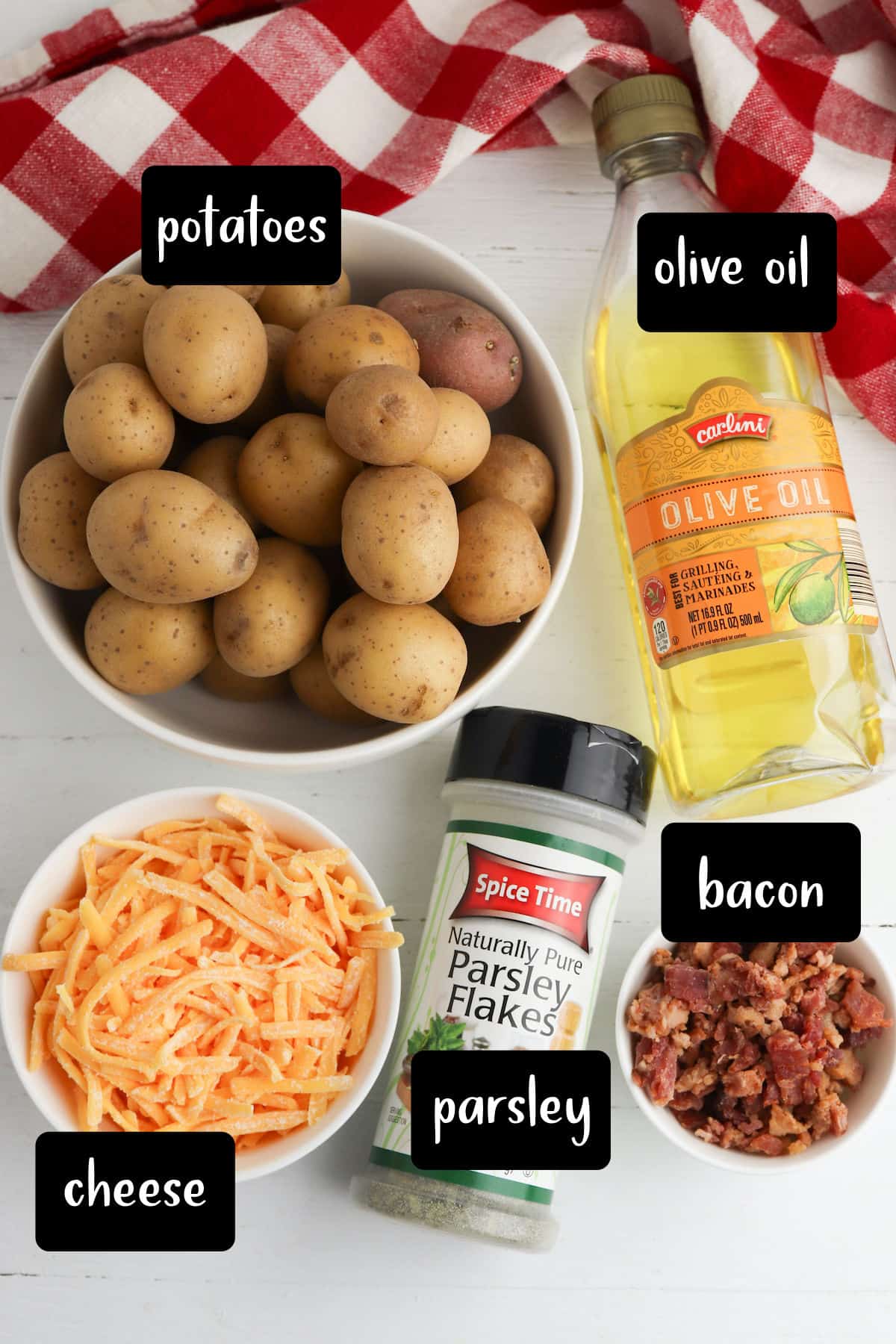 Ingredients for country potatoes.