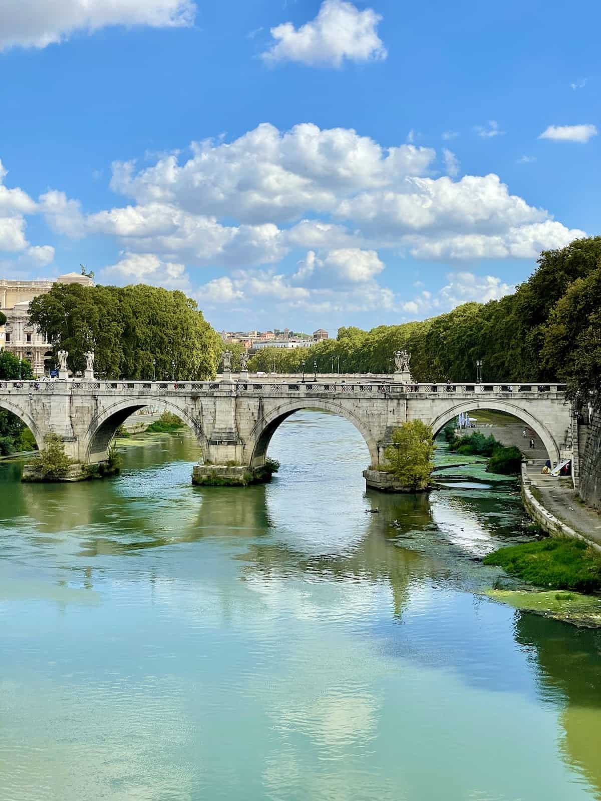 Ponte Sant'Angelo Bridge in Rome.